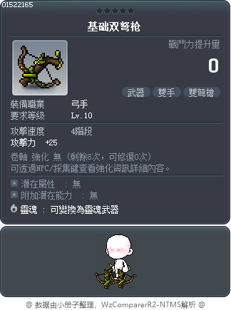 基础双弩枪 Tooltip