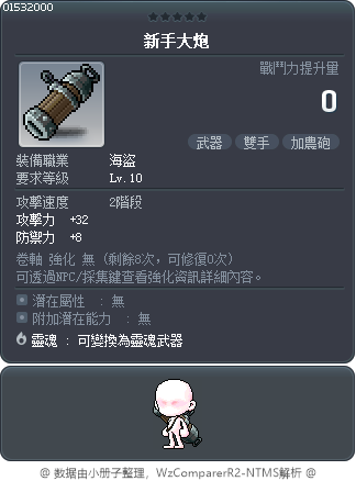無聲加農砲 Tooltip