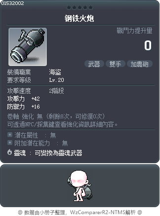 钢铁火炮 Tooltip