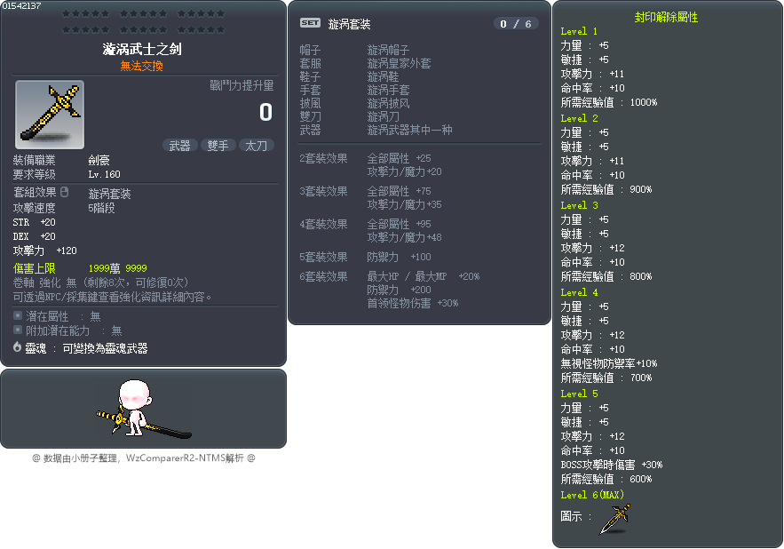 漩涡武士之剑 Tooltip