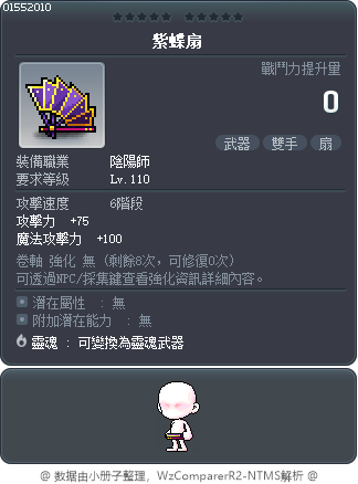 紫蝶扇 Tooltip