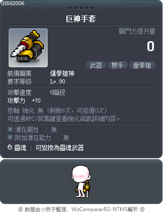 巨神手套 Tooltip