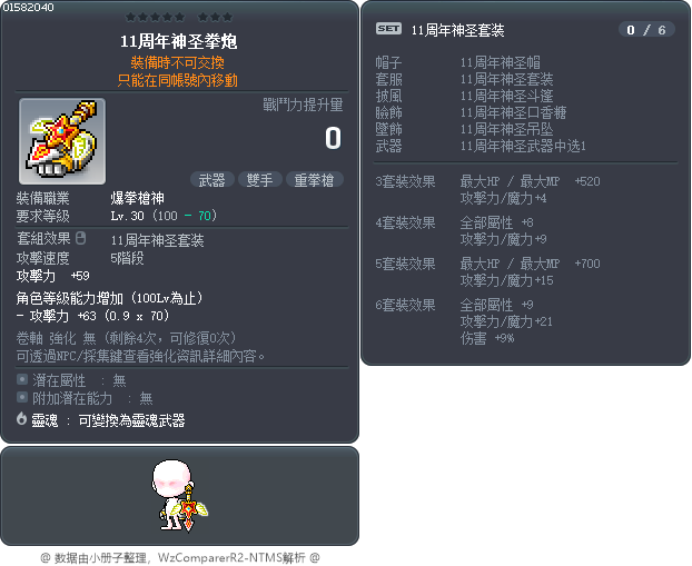 11周年神圣拳炮 Tooltip
