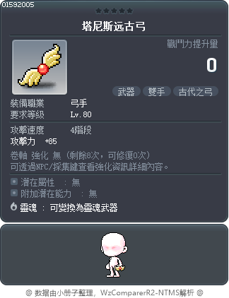 塔尼斯远古弓 Tooltip