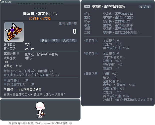 皇家班·雷昂远古弓 Tooltip