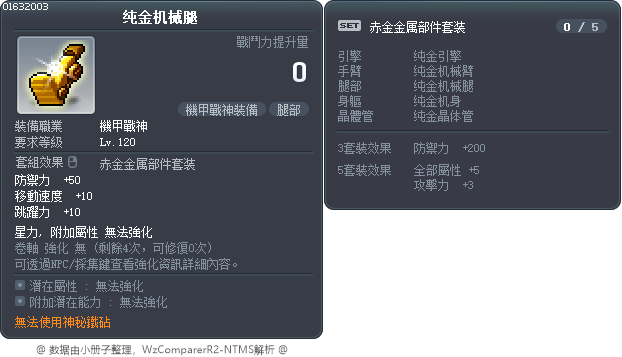纯金机械腿 Tooltip