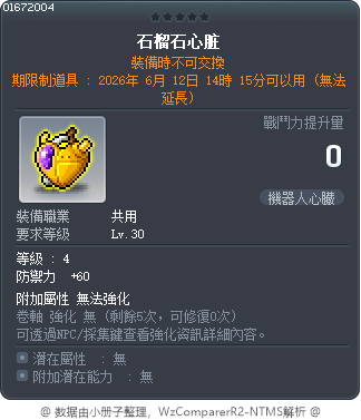 石榴石心脏 Tooltip