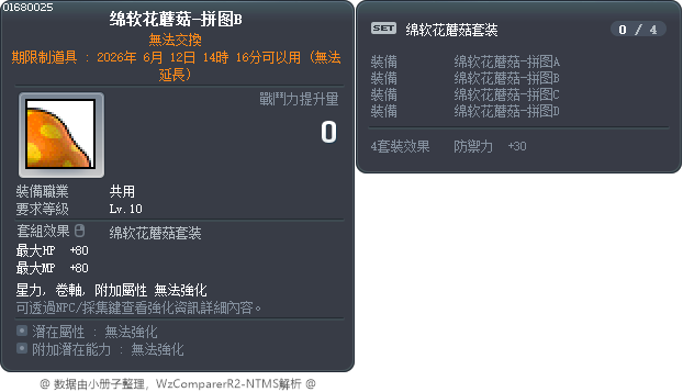 绵软花蘑菇-拼图B Tooltip