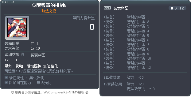 觉醒智慧的拼图8 Tooltip