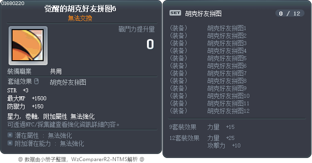 觉醒的胡克好友拼图6 Tooltip