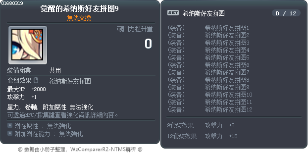 觉醒的希纳斯好友拼图9 Tooltip