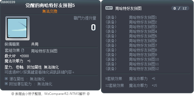 觉醒的南哈特好友拼图5 Tooltip