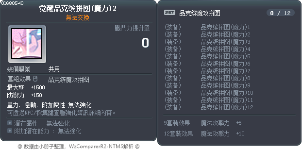 觉醒品克缤拼图(魔力)2 Tooltip