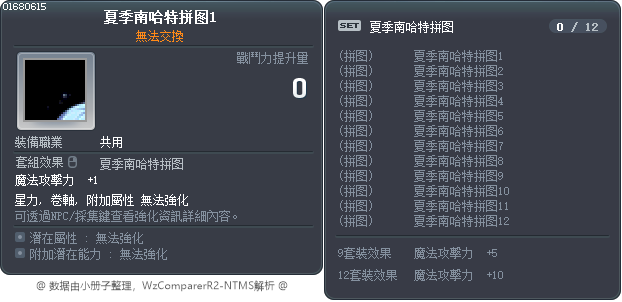 夏季南哈特拼图1 Tooltip