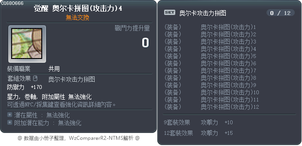 觉醒 奥尔卡拼图(攻击力)4 Tooltip