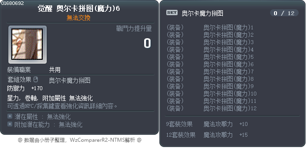 觉醒 奥尔卡拼图(魔力)6 Tooltip