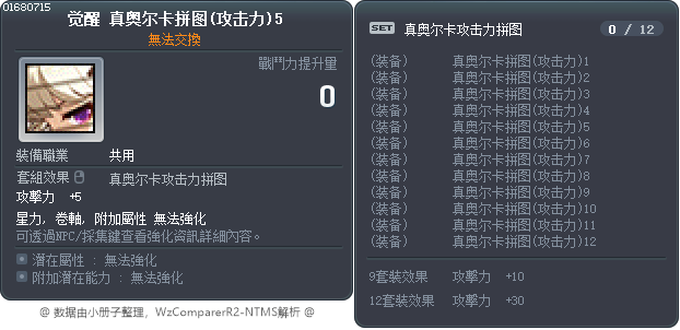 觉醒 真奥尔卡拼图(攻击力)5 Tooltip