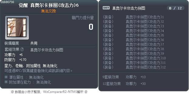 觉醒 真奥尔卡拼图(攻击力)6 Tooltip