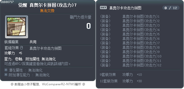 觉醒 真奥尔卡拼图(攻击力)7 Tooltip