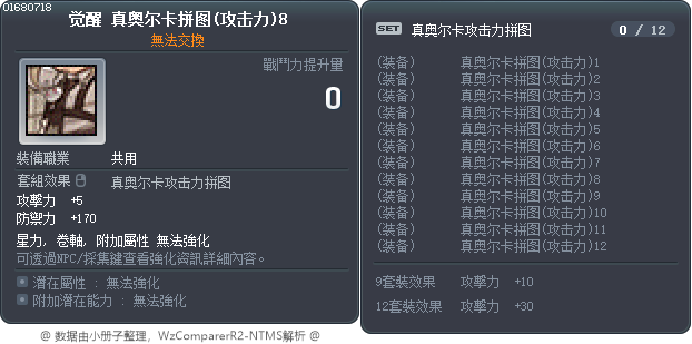 觉醒 真奥尔卡拼图(攻击力)8 Tooltip