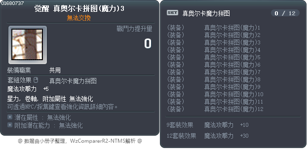 觉醒 真奥尔卡拼图(魔力)3 Tooltip