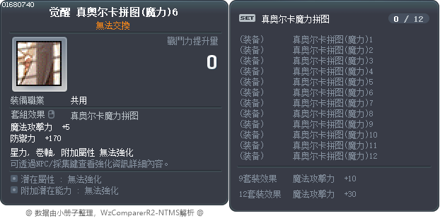 觉醒 真奥尔卡拼图(魔力)6 Tooltip