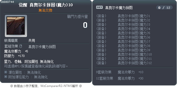 觉醒 真奥尔卡拼图(魔力)10 Tooltip
