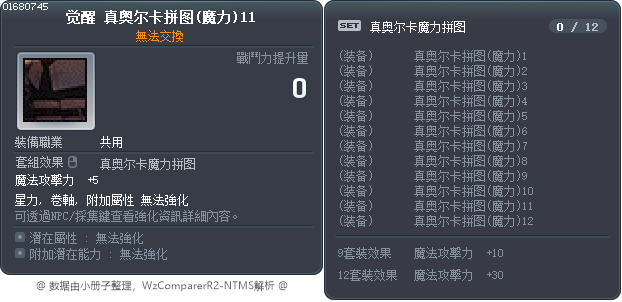 觉醒 真奥尔卡拼图(魔力)11 Tooltip