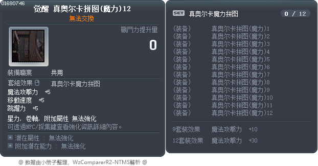 觉醒 真奥尔卡拼图(魔力)12 Tooltip