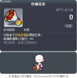 玫瑰花束 Tooltip