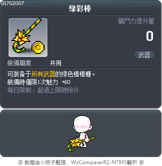 绿彩棒 Tooltip