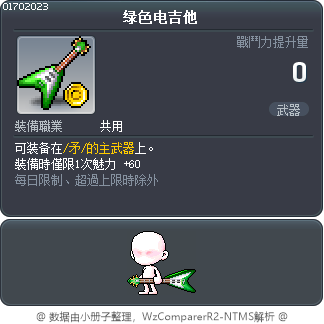 绿色电吉他 Tooltip