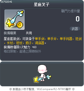 星座叉子 Tooltip