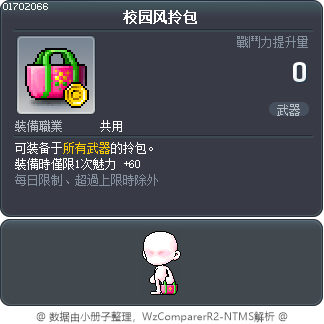 校园风拎包 Tooltip