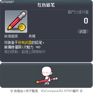 红色铅笔 Tooltip