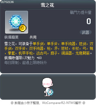 雪之花 Tooltip