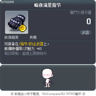 暗夜流星指节 Tooltip