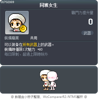 同班女生 Tooltip