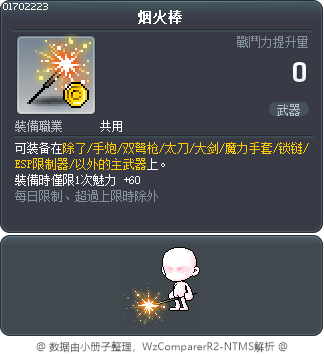 烟火棒 Tooltip