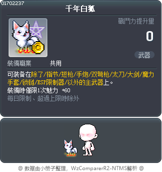 千年白狐 Tooltip