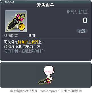 邦妮雨伞 Tooltip