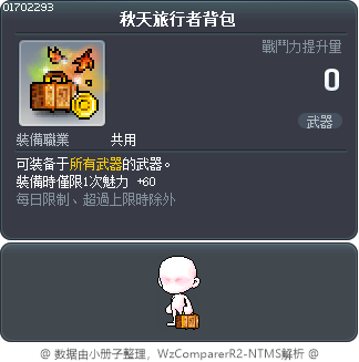 秋天旅行者背包 Tooltip