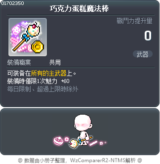 巧克力蛋糕魔法棒 Tooltip