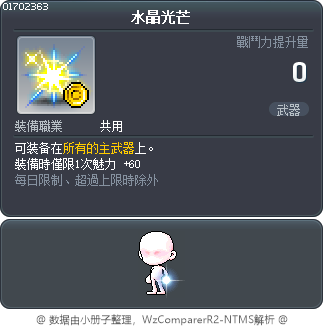 水晶光芒 Tooltip