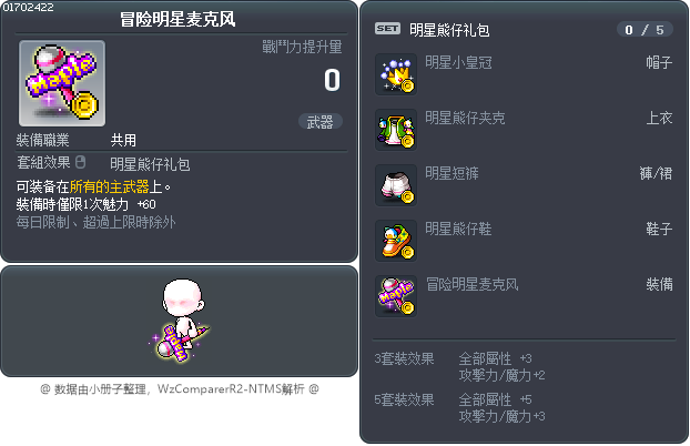 冒险明星麦克风 Tooltip