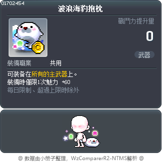 波浪海豹抱枕 Tooltip