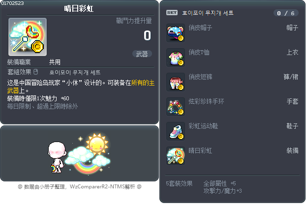 晴日彩虹 Tooltip