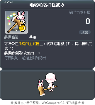 啪嗒啪嗒打糕武器 Tooltip