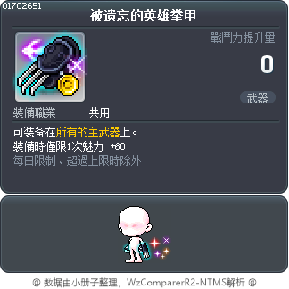 被遗忘的英雄拳甲 Tooltip