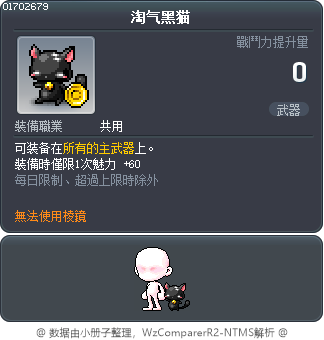 淘气黑猫 Tooltip